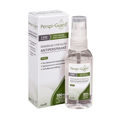 Kartą panaudojus, apsauga iki 5 d. Purškiamas antiperspirantas PERSPI-GUARD, 50 ml | Mano Vaistinė