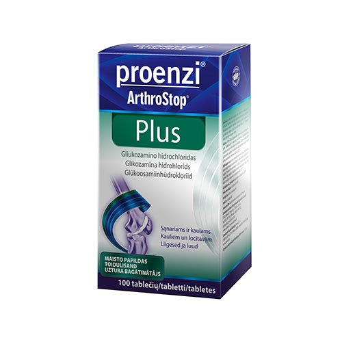 Food supplement for joints Proenzi ArthroStop Plus tabletės sąnariams, N100 | Mano Vaistinė
