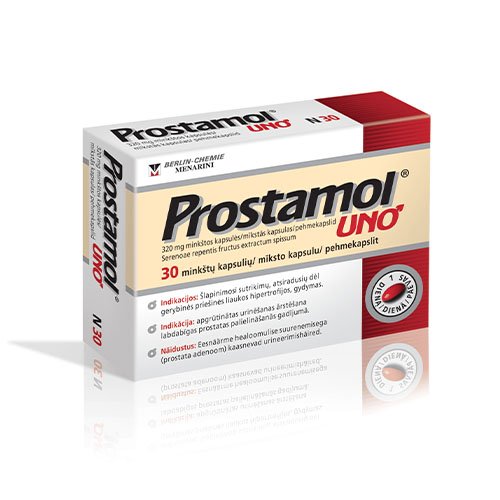 Vaistas nuo prostatos Prostamol uno kapsulės, N30 | Mano Vaistinė