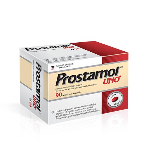 Prostamol uno 320mg minkštosios kapsulės N90 | Mano Vaistinė