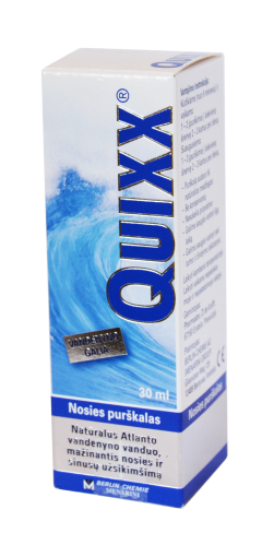 Preparatas nosiai Quixx nosies purškalas, 30 ml | Mano Vaistinė