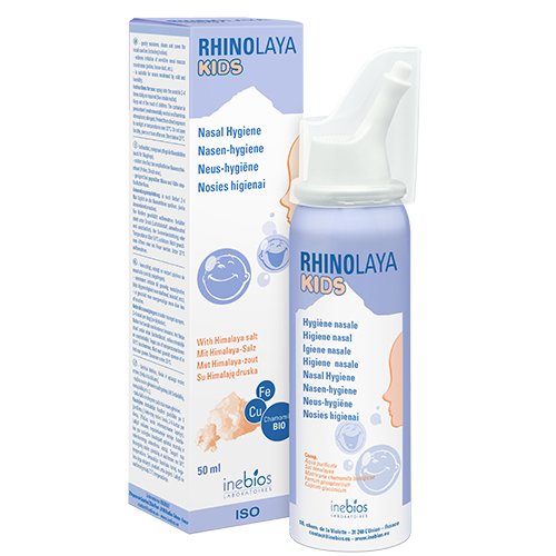 Preparatas nosies gleivinei Rhinolaya Kids nosies purškalas su Himalajų druska, 50 ml | Mano Vaistinė