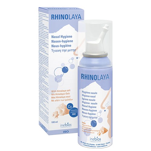 Preparatas nosies gleivinei Rhinolaya nosies purškalas su Himalajų druska, 100 ml | Mano Vaistinė