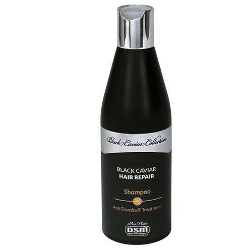 Plaukų priežiūros priemonė nuo pleiskanų Mon Platin DSM atstatomasis šampūnas nuo pleiskanų su juodaisiais ikrais, 400 ml | Mano Vaistinė