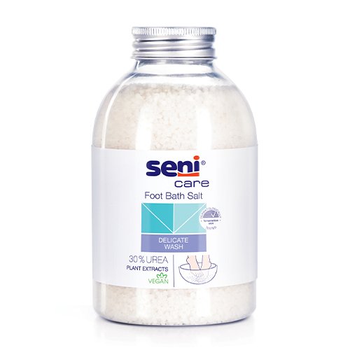 Vonios druska pėdoms Druska pėdų vonelėms su 30% šlapalo SENI CARE, 400 g | Mano Vaistinė