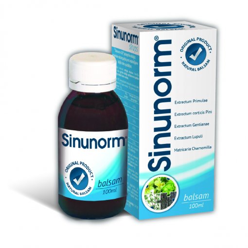 Food supplement  for the upper respiratory tract Sinunorm liquid for the upper respiratory tract, 100 ml | Mano Vaistinė