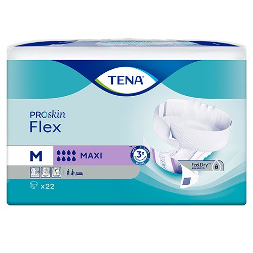 Sauskelnės, kelnaitės ir įklotai Tena sauskelnės Flex Maxi (M), N22 | Mano Vaistinė