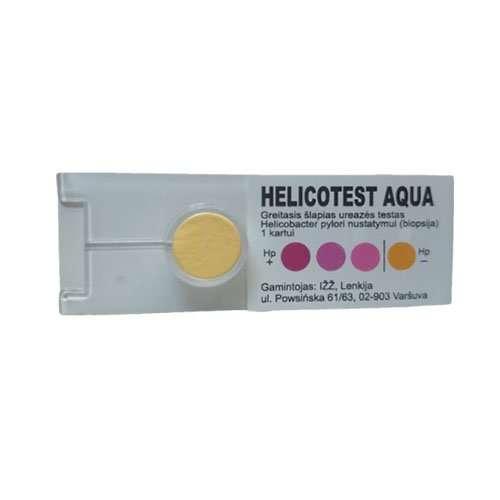 Testas Testas H.Pylori nustatymui Helicotest Aqua, N1 (biopsija) | Mano Vaistinė