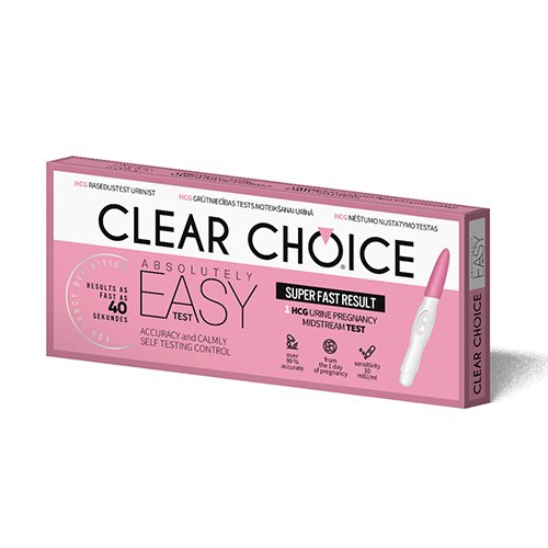 Nėštumo testas nustatymui Clear Choice Easy N1 | Mano Vaistinė