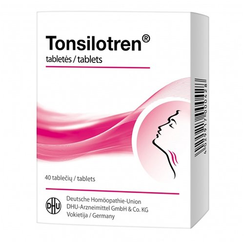 Homeopatinis vaistas Tonsilotren tabletės, N40 | Mano Vaistinė