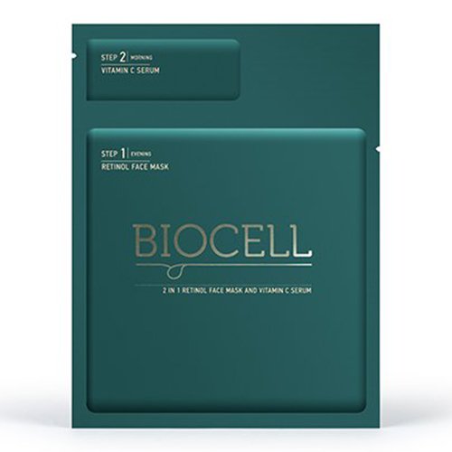Biocell 2 in 1 retinolio veido kaukė ir vitamino C serumas N1 | Mano Vaistinė