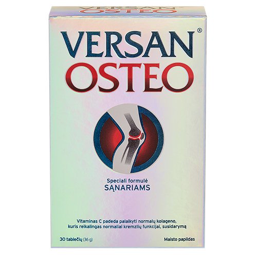 Maisto papildas Versan Osteo, 30 tablečių | Mano Vaistinė