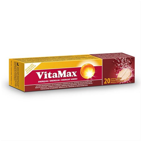 Vitamax tirpiosios tabletės, N20 | Mano Vaistinė