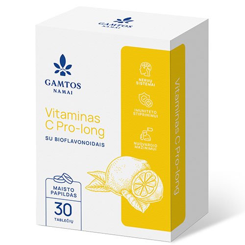 Vitaminas C Vitaminas C prolong 500mg tabletės N30 | Mano Vaistinė