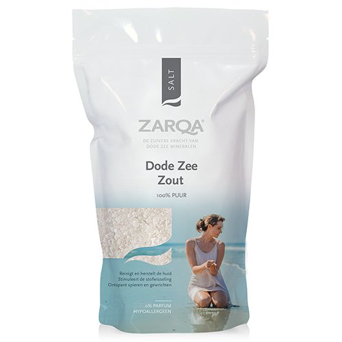 Vonios druska ZARQA Therapeutic Negyvosios jūros druska, 1 kg | Mano Vaistinė