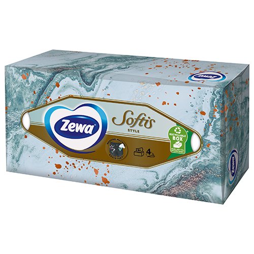 Vienkartinės nosinaitės Vienkartinės nosinaitės ZEWA Softis, dėžutėje, N80 | Mano Vaistinė