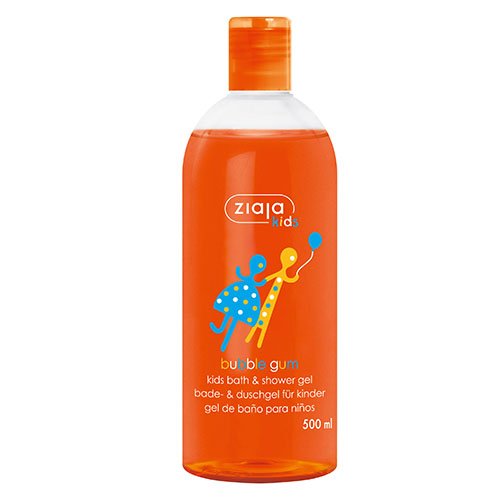 Apsaugo odą nuo dehidratacijos ZIAJA KIDS vonios ir dušo želė BUBBLE GUM, 500 ml | Mano Vaistinė