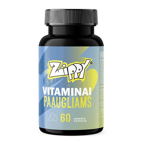 Zippy vitaminai paaugliams kapsulės N60 | Mano Vaistinė