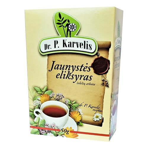 Arbatos ir vaistažolės Žolelių arbata Jaunystės eliksyras, 50 g (K) | Mano Vaistinė