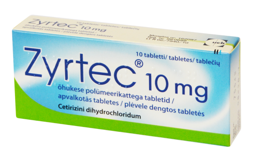 Vaistas nuo alergijos Zyrtec 10 mg tabletės nuo alergijos, N10  | Mano Vaistinė