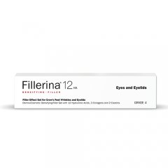Dermatologinis gelinis užpildas paakiams ir akių vokams FILLERINA 12 HA, 4 lygis, 15 ml