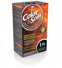 Color & Soin ilgalaikiai natūralūs plaukų dažai (1N), 135 ml