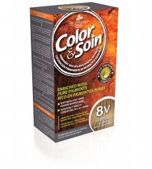 Color & Soin ilgalaikiai natūralūs plaukų dažai (8V), 135 ml
