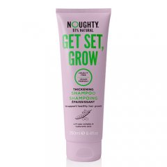 Plaukų augimą skatinantis šampūnas su hialurono rūgštimi ir žirnių kompleksu NOUGHTY GET SET GROW, 250 ml