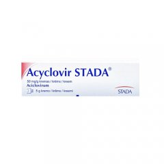 Acyclovir STADA 50 mg/g kremas odos ir lūpų pūslelinei, 5 g