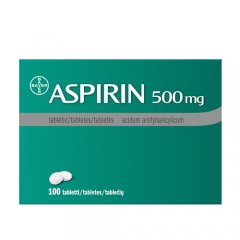 Aspirin 500 mg tabletės, N100