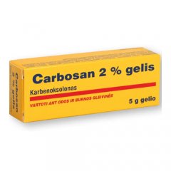 Carbosan 2 % gelis lūpoms, 5 g