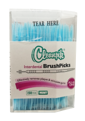 Cleanpik dantų krapštukai su tarpdančių šepetėliu, N150