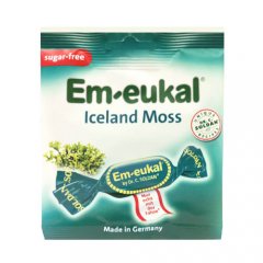 Islandinių kerpenų pastilės su vitaminu C ir saldikliais EM-EUKAL ICELAND MOSS, 50 g