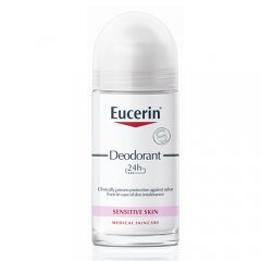 Rutulinis dezodorantas jautriai odai EUCERIN 24h, 50 ml