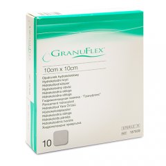 Granuflex tvarstis, hidrokoloidinis, 10 x 10 cm, N10