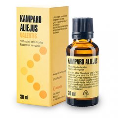 Kamparo aliejus BP 10 %, odos tirpalas, 30 ml