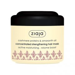 Kašmyro proteinų ir burnočio (amaranto) aliejaus koncentruota stiprinanti plaukų kaukė ZIAJA , 200 ml