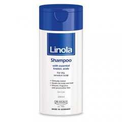 Linola šampūnas sausai, sudirgusiai galvos odai, 200 ml