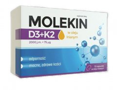 Molekin D3+K2, 2000 IU kapsulės N75