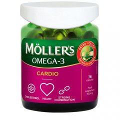  Mollers Omega-3 Cardio kapsulės, N76 PM