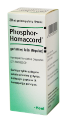 Phosphor-Homaccord geriamieji lašai gerkloms ir ryklei, 30 ml