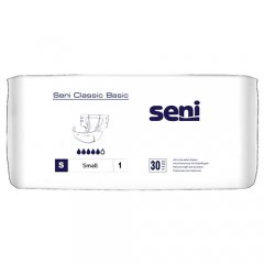 Sauskelnės suaugusiems SENI CLASSIC BASIC, S dydis, 30 vnt.