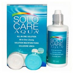 Solo Care Aqua kontaktinių lęšių priežiūros tirpalas 90ml