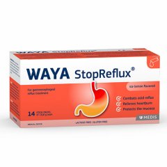 Gastroezofaginio refliukso gydymui WAYA STOPREFLUX, 14 paketėlių