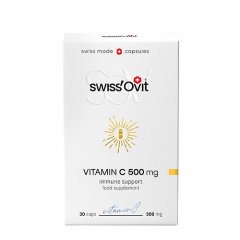 Vitaminas C SWISSOVIT 500 mg, 30 kapsulių