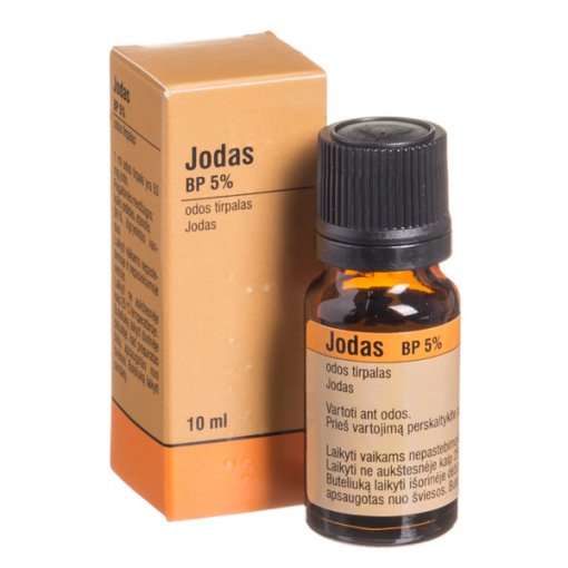 Jodas BP 5% odos tirpalas 10ml | Mano Vaistinė