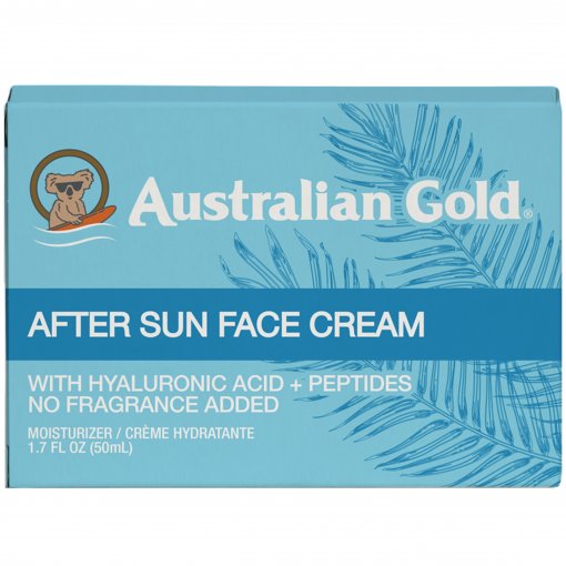 Tinka visiems odos tipams Veido kremas po deginimosi AUSTRALIAN GOLD, 50 ml | Mano Vaistinė