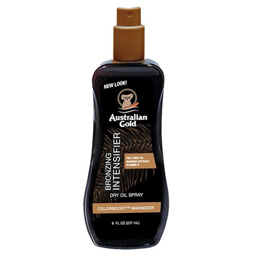 Įdegį skatinantis sausas aliejus su bronzantais AUSTRALIAN GOLD INTENSIFER, 237 ml | Mano Vaistinė