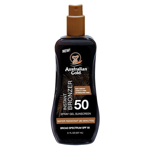 Apsaugos nuo saulės pienelis su bronzantais AUSTRALIAN GOLD SPF50, 237 ml | Mano Vaistinė