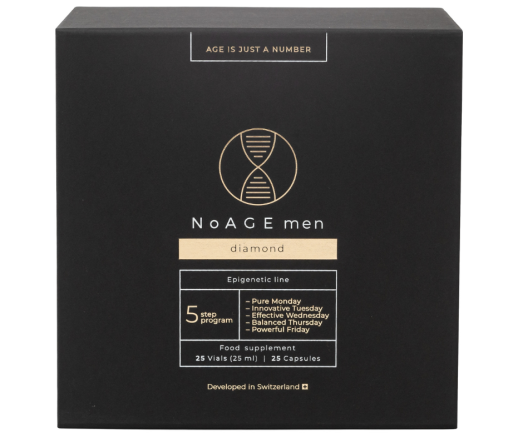 5 žingsnių programa Kompleksas vyrų energijai, seksualiniam pajėgumui NOAGE DIAMOND, 25 kaps., 25 but.  | Mano Vaistinė